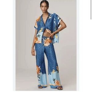 NWT Maeve for Anthropologie Silk-Feel Pull-On Pants – Size S